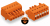 Wago 2231-302/008-000 vezeték csatlakozó Narancssárga