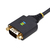 StarTech.com 1P3FFCB-USB-SERIAL kabel równoległy Czarny 1 m USB Typu-A RS-232