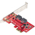 StarTech.com PCIe SATA Controller Karte - 2 Port SATA 3 Erweiterungskarte/Kontroller für PCIe x1 - 6Gbit/s - Voll- und Low-Profile Blende - ASM1061 Non-RAID Chipsatz - PCI Expre...