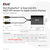 CLUB3D CAC-1130-A video átalakító kábel 0,6 M DVI-D Mini DisplayPort + USB Type-A Fekete