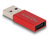 DeLOCK 60044 cable gender changer USB C USB A Red