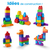 MEGA BLOKS - Sac de Construction Bleu 60 Pièces - First Builders