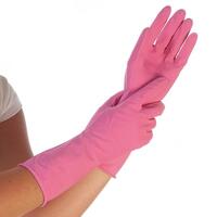 Reinigungshandschuh, Universal-Handschuh, BETTINA, PREMIUM, Länge 30cm, Pink, Größe XL, 144 Paar