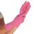 Reinigungshandschuh, Universal-Handschuh, BETTINA, PREMIUM, Länge 30cm, Pink, Größe S, 144 Paar