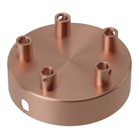 Ceiling Cup Metal Satin Copper 5 holes dia 100mm