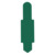 ELBA Stecksignal aus PVC, zum Einstecken in Schlitzstanzungen von Pendelregistraturen und Einstellmappen, dunkelgrün