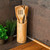Relaxdays Küchenhelfer Set Bambus 7-teilig 30 cm lang als Kochlöffel Set aus Holzlöffel Pfannenwender (je 2) und Salatzange Gabel mit Halter bzw. Ständer für Kochbesteck als Küchenutensilien, natur
