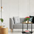 Relaxdays Beistelltisch rund, mit Rollen, fahrbar, modernes Design, Bambus, Wohnzimmer, HxD: 59 x 60 cm, schwarz/natur
