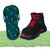 Relaxdays Rasenlüfter Schuhe, je 13 Nägel, Vertikutierer, Nagelschuhe Rasen, Rasenbelüftungsschuhe, 13,5 x 30 cm, grün