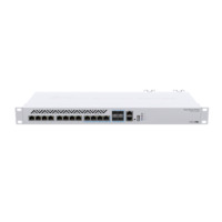 MIKROTIK Cloud Router Switch 1x100Mbps + 8x10Gbps + 4x10Gbps Combo SFP+, Redundáns, Rackes - CRS312-4C+8XG-RM