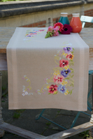 Embroidery Kit: Table Runner: Violets