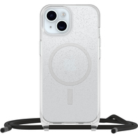 OtterBox React Necklace Case MagSafe Apple iPhone 15 Stardust - Transparent - ProPack (ohne Verpackung - nachhaltig) - Schutzhülle mit Kette/Umhängeband