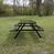 Wave Style Picnic Table - Textured Dark Green
