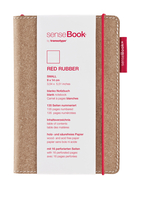 TRANSOTYPE senseBook RED RUBBER A6 75020601 liniert, S, 135 Seiten beige