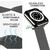 NALIA Fabric Bracelet Braided Smart Watch Strap compatible with Apple Watch Strap Ultra/SE & Series 8/7/6/5/4/3/2/1, 42mm 44mm 45mm 49mm, iWatch Band Wrist Strap, Men & Women Grey