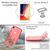 NALIA Handy Hülle für iPhone SE 2020 / 8 / 7, Glitzer Case Cover Schutz Tasche Rot
