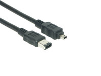 Anschlusskabel FireWire IEEE1394a 6/4, schwarz, 3m, Good Connections®
