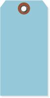 Anhängeetiketten - Blau, 6.5 x 13 cm, Manilakarton, Mit Metallöse, Für innen