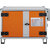 Armario de seguridad para carga de baterías PREMIUM, con pies, altura 620 mm, 230 V, naranja/gris.