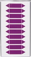 Rohrmarkierpfeile - Violett, 16 x 75 mm, Folie, Selbstklebend