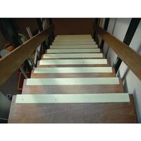 GRP slip resistant stair nosings - White