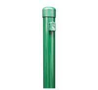 Zaunpf.,sendzimirver.grün Kst.b.,L2250mm,Pfostenst.Ø38mm,Geflechth.1750mm