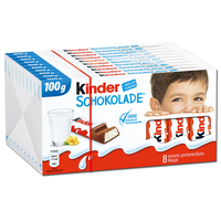 Ferrero Kinder Schokolade, Riegel, 10 Tafeln je 100g