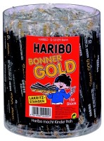 Haribo Bonner Gold Lakritz-Stangen, 150 Stück