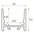 GRAZIA 20 LED Aufbauprofil, standard, glatt, 300cm, weiß
