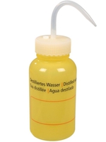Safety wash bottles with GHS imprint LDPE Imprint text Distilled water
