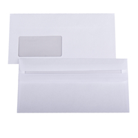 Briefumschlag (weiß) DIN lang mit Fenster, Ansicht 1