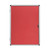 Bi-Office Enclore Red Felt Lockable Notice Board 20xA4 1160x1288mm frontal view