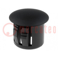 Stopper; polyamide; Wall thick: 3.3mm; H: 10.1mm; black