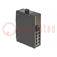 Switch Ethernet; unmanaged; Number of ports: 8; 9÷60VDC; RJ45,SC