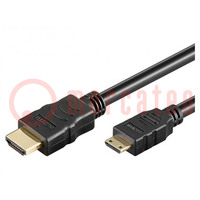 Kabel; HDMI 1.4; HDMI Stecker,mini HDMI Stecker; PVC; L: 5m