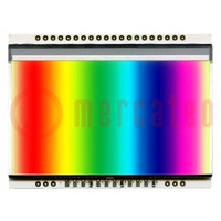 Beleuchtung; LED; 68x51x3,6mm; RGB