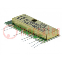 Module: RF; AM receiver; AM,ASK; 433.92MHz; -100dBm; 3VDC; 70uA