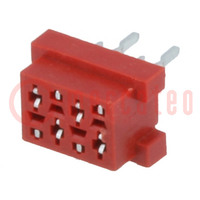 Wire-board; socket; female; PIN: 4; THT; on PCBs; 30V; 1A; -40÷105°C