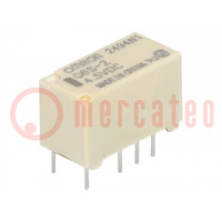 Relay: electromagnetic; DPDT; Ucoil: 4.5VDC; Icontacts max: 2A