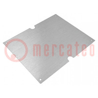 Mounting plate; steel; W: 274mm; L: 221mm; Thk: 1.5mm