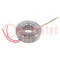 Transformer: toroidal; 300VA; 230VAC; 28V; 10.71A; Leads: cables