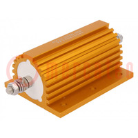 Resistor: wire-wound; with heatsink; screw; 4Ω; 250W; ±1%; 50ppm/°C