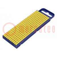 Markers; Marking: F; 2.8÷3.8mm; polyamide; yellow; -40÷85°C; WIC