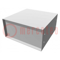 Enclosure: with panel; 1458; X: 203mm; Y: 203mm; Z: 102mm; black