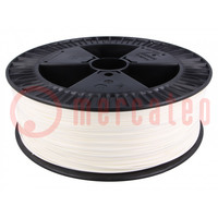 Filament: ABS+; Ø: 1,75mm; fehér; 230÷240°C; 2kg