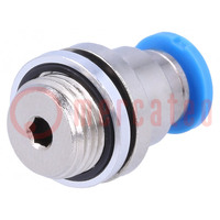 Push-in fitting; straight; -0.95÷6bar; Gasket: NBR rubber; QS; 4mm