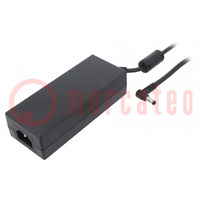 Power supply: switched-mode; 48VDC; 2.1A; Out: 5,5/2,5; 100W; 89%