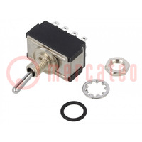 Switch: toggle; Pos: 2; 4PDT; ON-ON; 6A/125VAC; 6A/6VDC; -45÷140°C