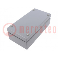 Enclosure: multipurpose; X: 100mm; Y: 200mm; Z: 61mm; steel; grey