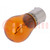 Filament lamp: automotive; BAU15S; orange; 24V; 21W; LLB; trucks